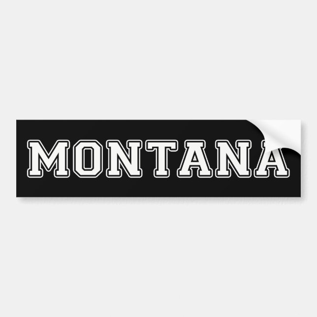 Montana Bumper Sticker (Front)