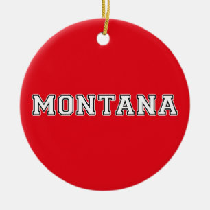 Montana Ceramic Ornament