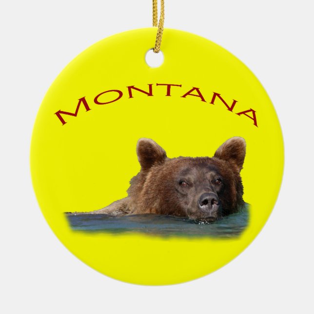 Montana Ceramic Tree Decoration (Front)