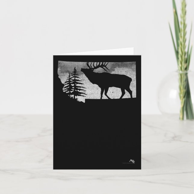 Montana Elk Hunter  Card (Front)