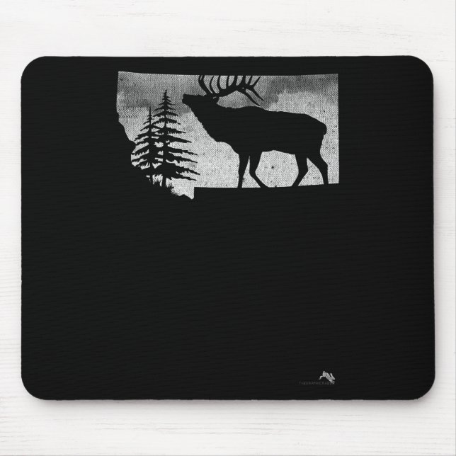 Montana Elk Hunter  Mouse Pad (Front)