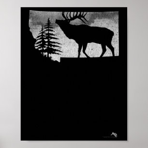 Montana Elk Hunter  Poster