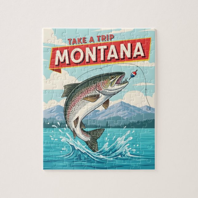 Montana fishing trip jigsaw puzzle (Vertical)