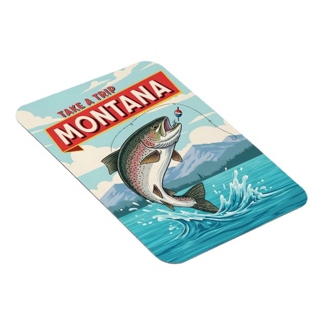 Montana fishing trip magnet (Right Side)