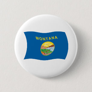 Montana Flag Button