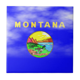 MONTANA FLAG CERAMIC TILE