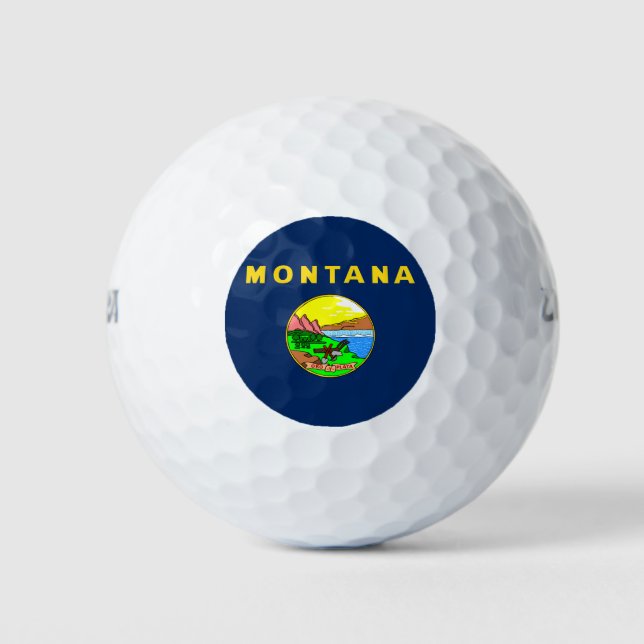 Montana flag golf balls (Front)