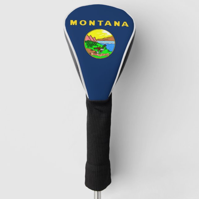 Montana flag golf head cover (Front)