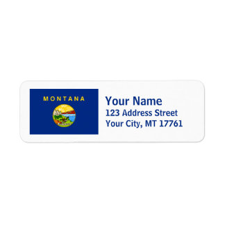 Montana Flag Return Address Labels