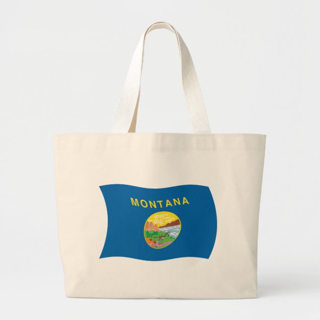 Montana Flag Tote Bag (Front)