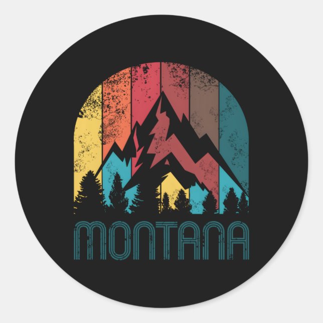 Montana For And Classic Round Sticker (Front)