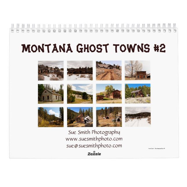 Montana Ghost Towns Calendar #2 (Back)