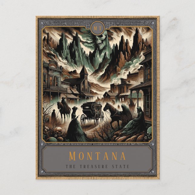 Montana | Gothic Art Postcard (Front)