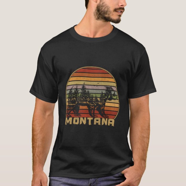 Montana Grizzly Bear Nature T-Shirt (Front)