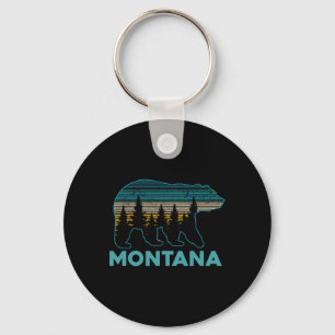 Montana Grizzly Bear Souvenir  Key Ring