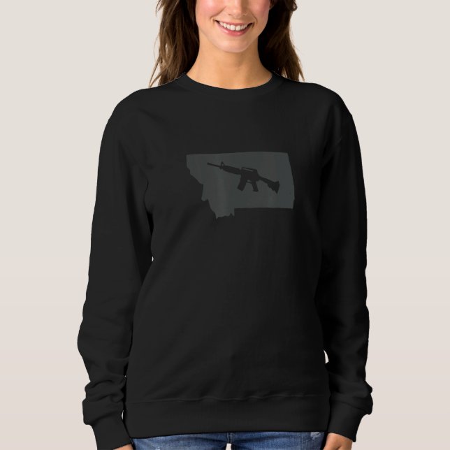 Montana Gun Rights 2nd Amendment American Freedom  Sweatshirt (Front)