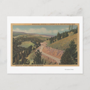 Montana - Harding Way (Hwy No. 10) Postcard