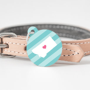 Montana Heart Pet Tag