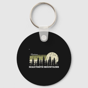 Montana Hiking Beartooth Mountains Trees Nature Fo Key Ring