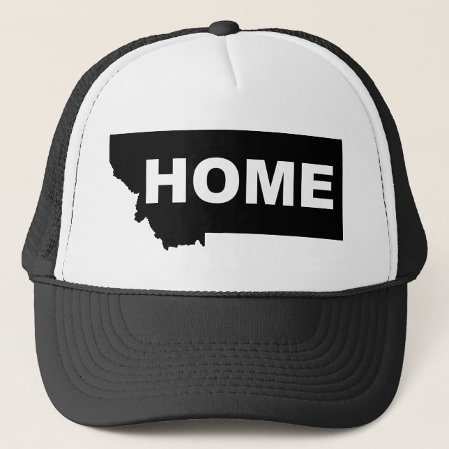 Montana Home Away From State Ball Cap Hat (Front)