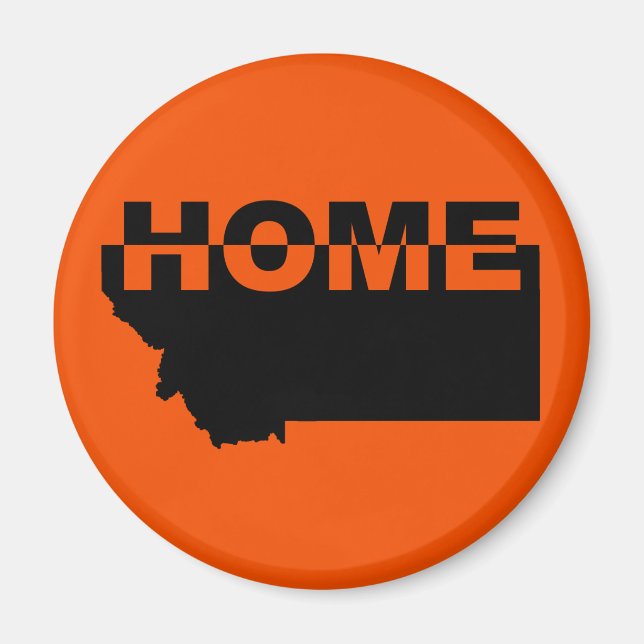Montana Home Away From State Fridge Magnet (Front)