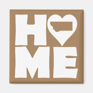 Montana Home Heart State Fridge Magnet
