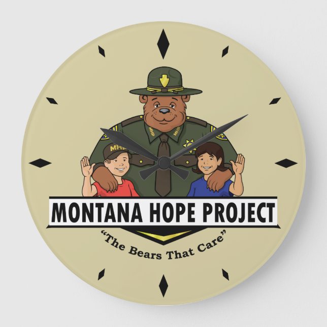 Montana Hope Project clock (tan) (Front)