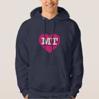 Montana Hot Pink Heart - I love MT
