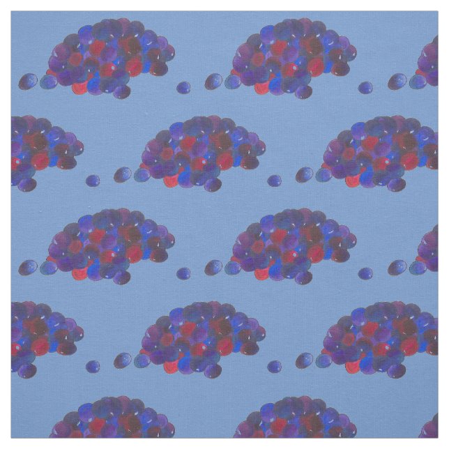 Montana Huckleberries Blue Huckleberry Fruit Berry Fabric (Swatch)