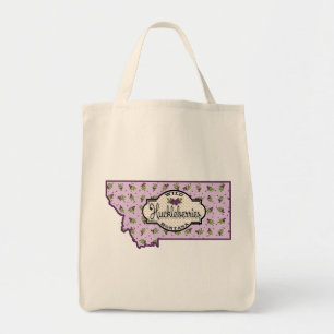 Montana Huckleberry Grocery Tote Bag
