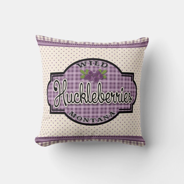 Montana Huckleberry Pillow (Front)