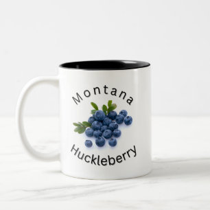 Montana Huckleberry. Sportsmen, Montana, Outdoors Two-Tone Coffee Mug