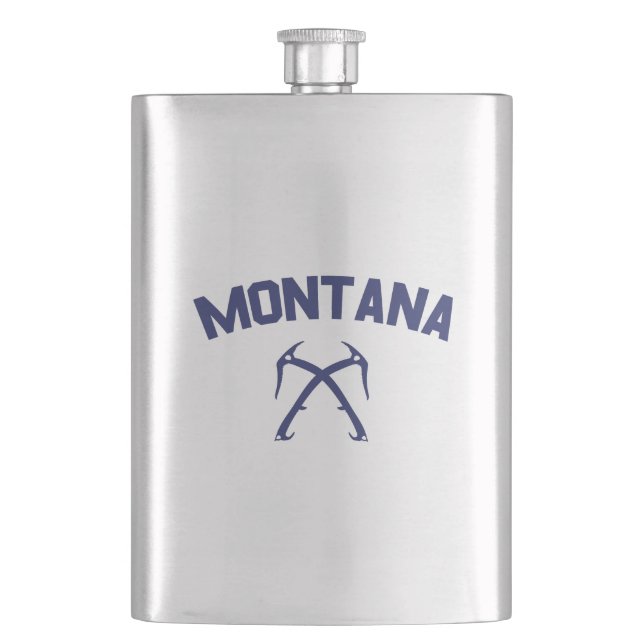 Montana Ice Climbing Hip Flask (Front)