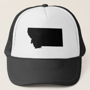 Montana in Black and White Trucker Hat