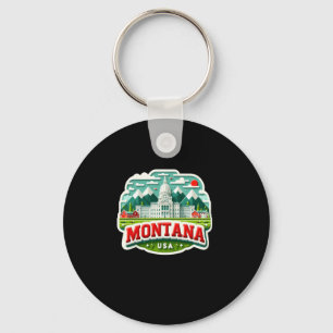 Montana In Usa Sticker  Key Ring
