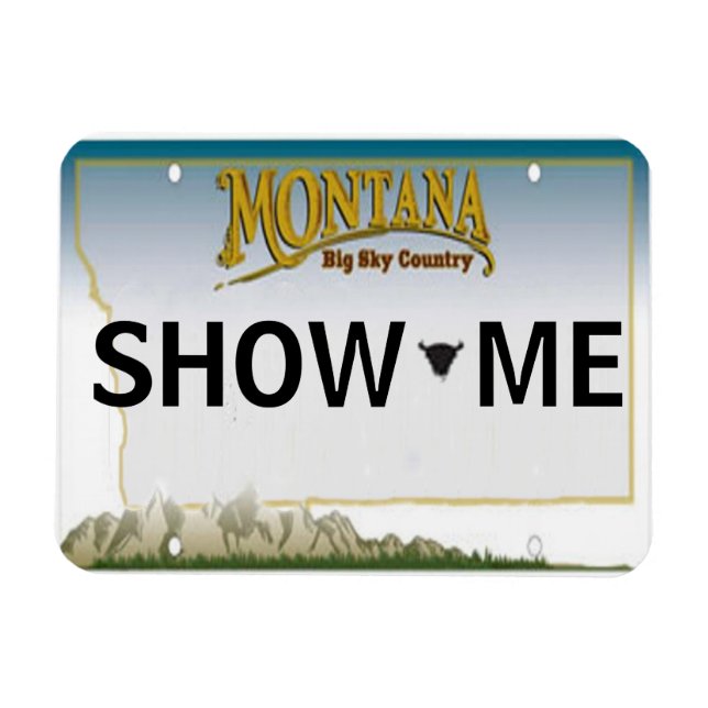 Montana License Plate Magnet (Horizontal)