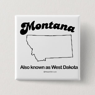 MONTANA - "MONTANA STATE MOTTO" T-shirts and Gear 15 Cm Square Badge