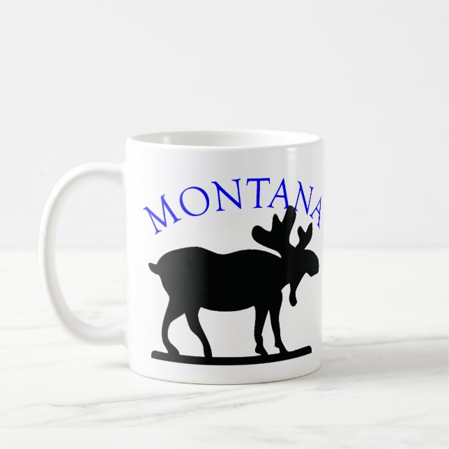 Montana Moose Coffee Mug (Left)
