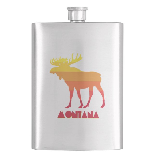 Montana Moose Hip Flask (Front)