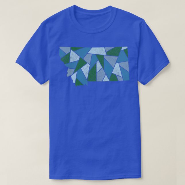 Montana Mosaic Alpine Trail T-Shirt (Design Front)