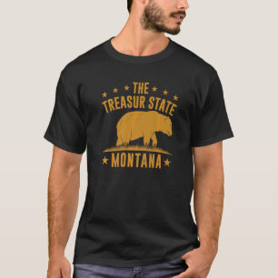 Montana Mountain The Treasur State Montana T-Shirt