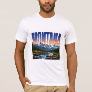 Montana Mountain Wilderness Scenic Escape T-Shirt