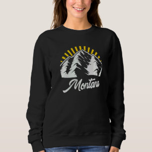 Montana Mountains Hiking Sweatshirt