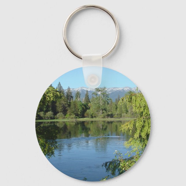 Montana Mountains Key Ring (Front)
