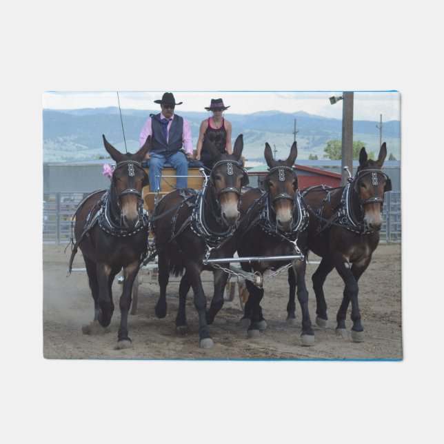 Montana Mule Days Doormat (Front)
