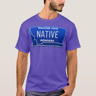 Montana Native License Plate T-Shirt