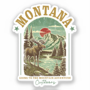 Montana Nature Scene – Wildlife, Mountains, River