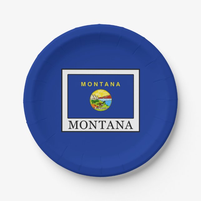 Montana Paper Plate (Front)