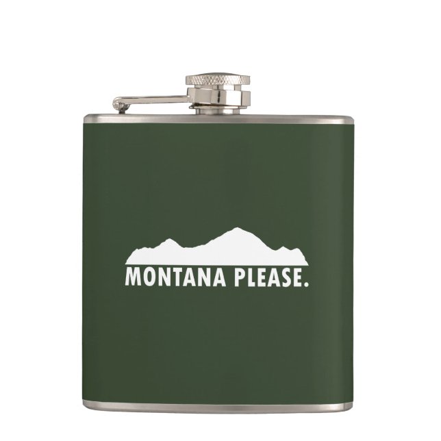 Montana Please Hip Flask (Front)