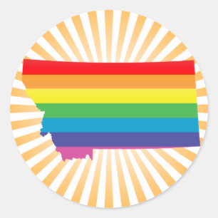 montana pride. classic round sticker